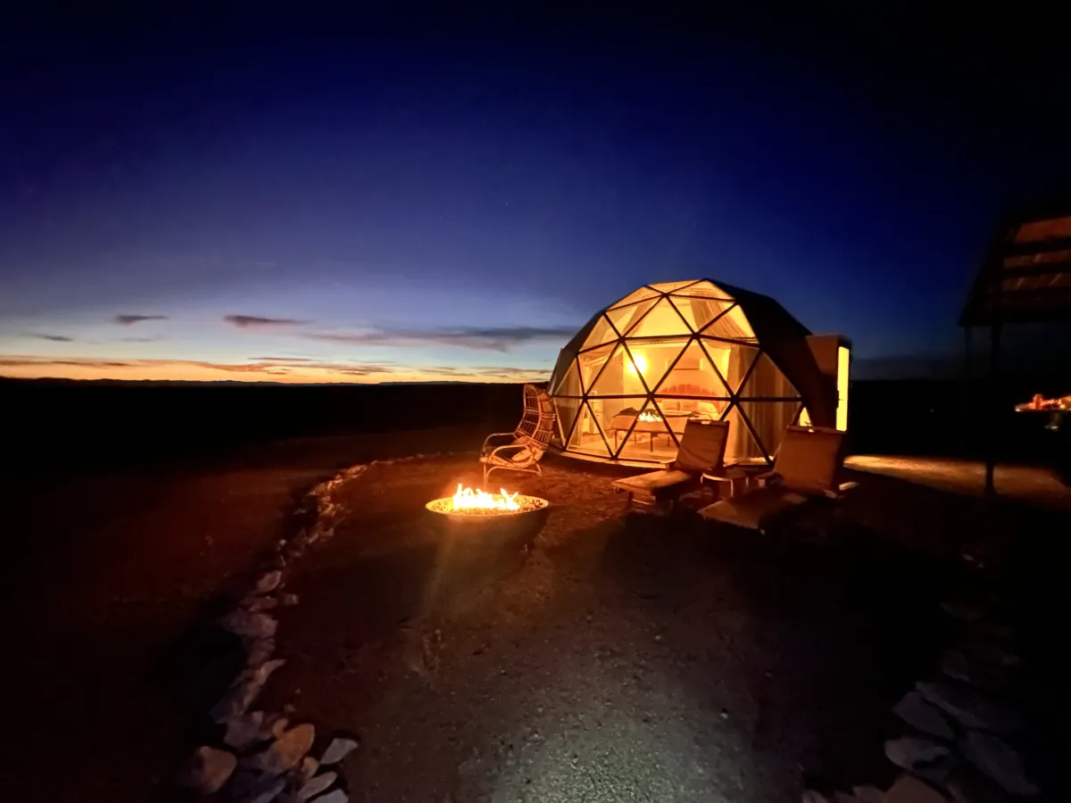 Guest photo of Luxury Glamping Dome - Big Bend - Dome 1 - Sirius: Remarkable Views, Needed Cleaning