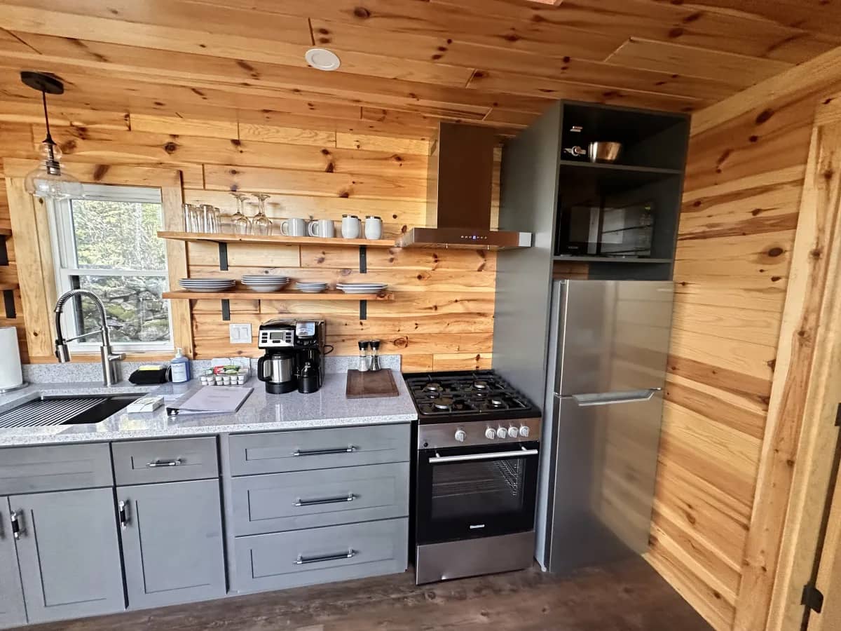 Guest photo of Luxury Cabin#1 Hot Tub Fire Pit Kayak Paddle Board: Ultimate Vermont Cabin Experience
